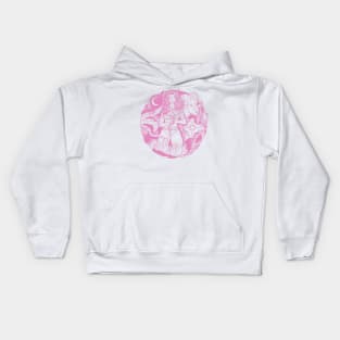 Light Pink Aries Beauty Kids Hoodie